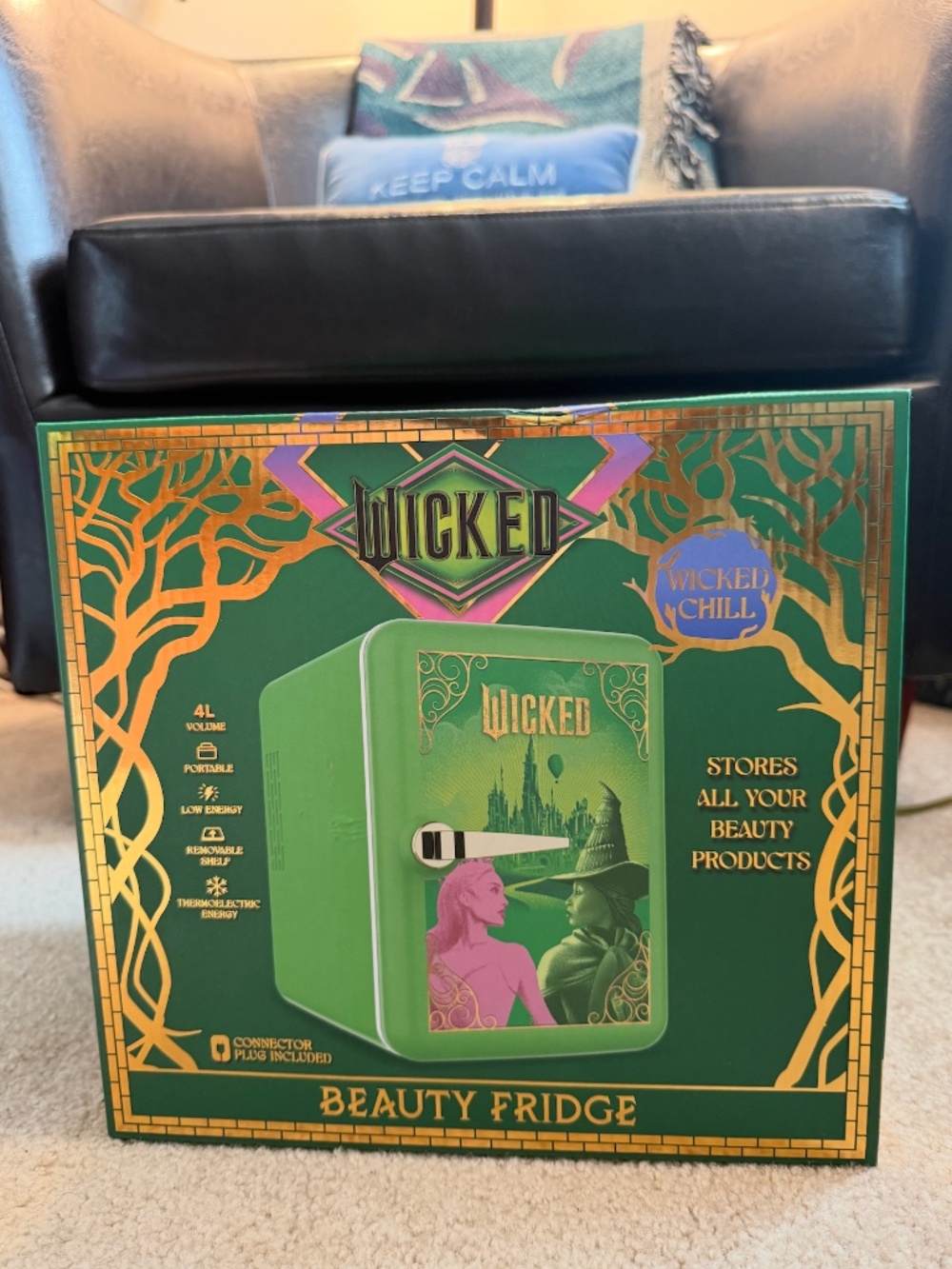 Wicked Green Beauty Fridge -- Mini Cosmetic Cooler